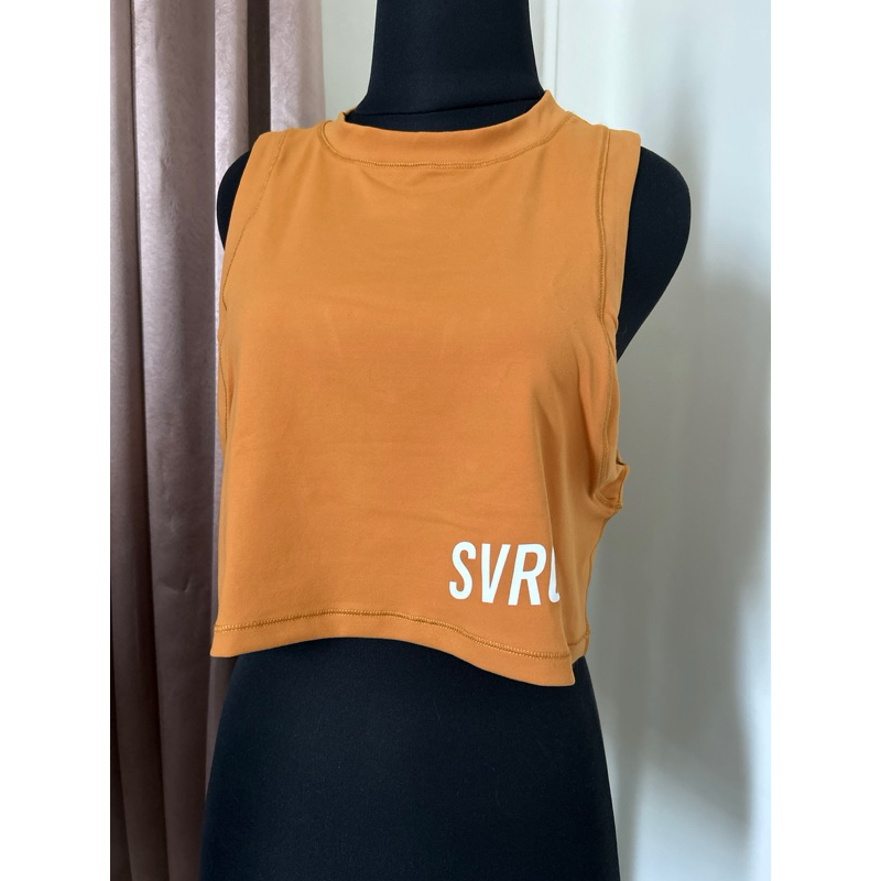 (PRELOVED) Svarga moove crop tank baju olahraga gym