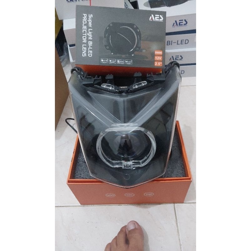 Lampu Depan Biled Beat FI 2013,2014,2015,2016 BILED AES WST GEN 1/Vinyx P3 Reflektor Beat FI