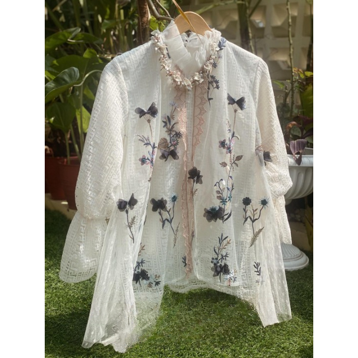 Outer Tile Bunga | Outer Lace | Outfit Kebaya