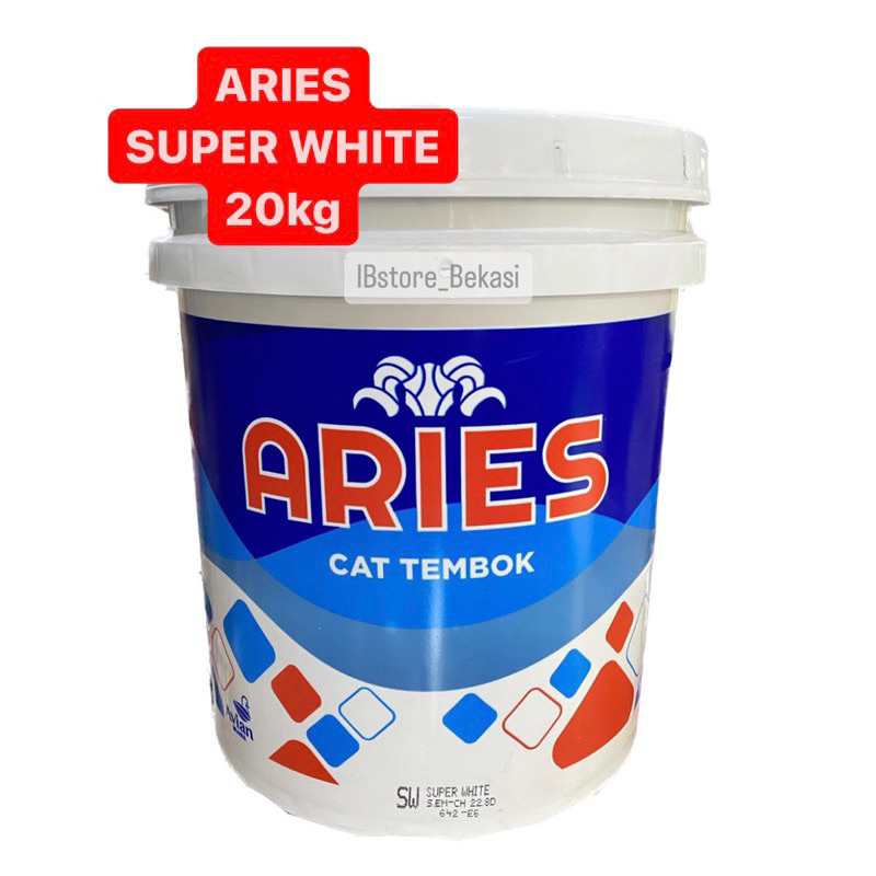 CAT ARIES / CAT AVIAN BRAND / CAT TEMBOK / CAT PLAFON ARIES SUPER WHITE