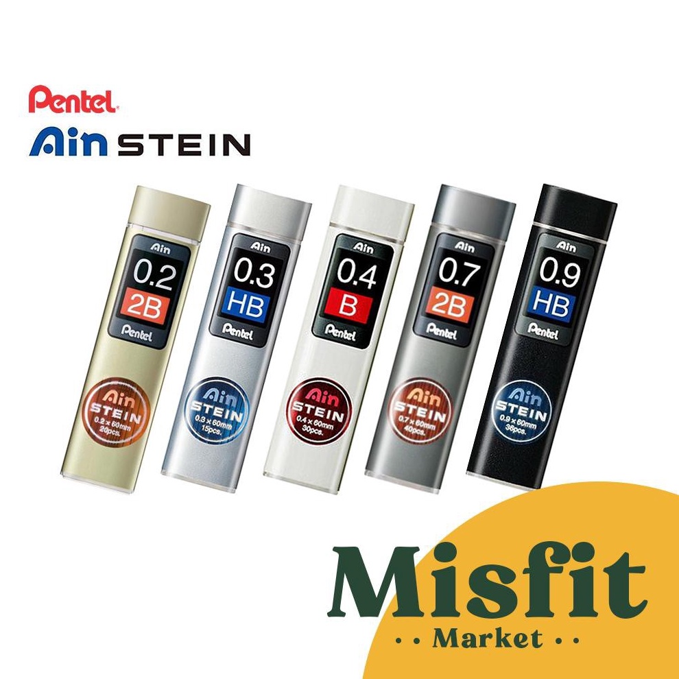 

ART E89N Pentel Ain Stein Mechanical Pencil Lead Refill 2 3 4 7 9 mm isi pensil cetek