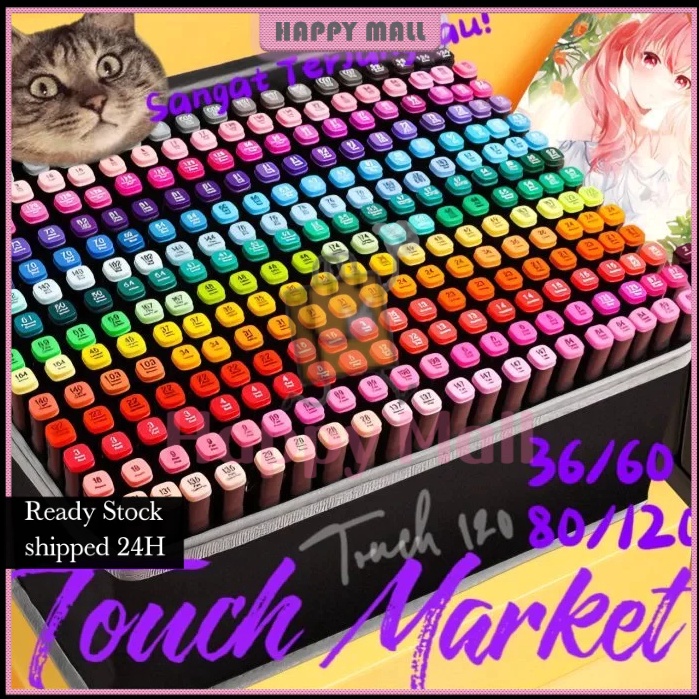 

ART D75X HargaMinimumCOD Touch 128636 Warna Sketsa Spidol Umum General Marker Set Animation Markers