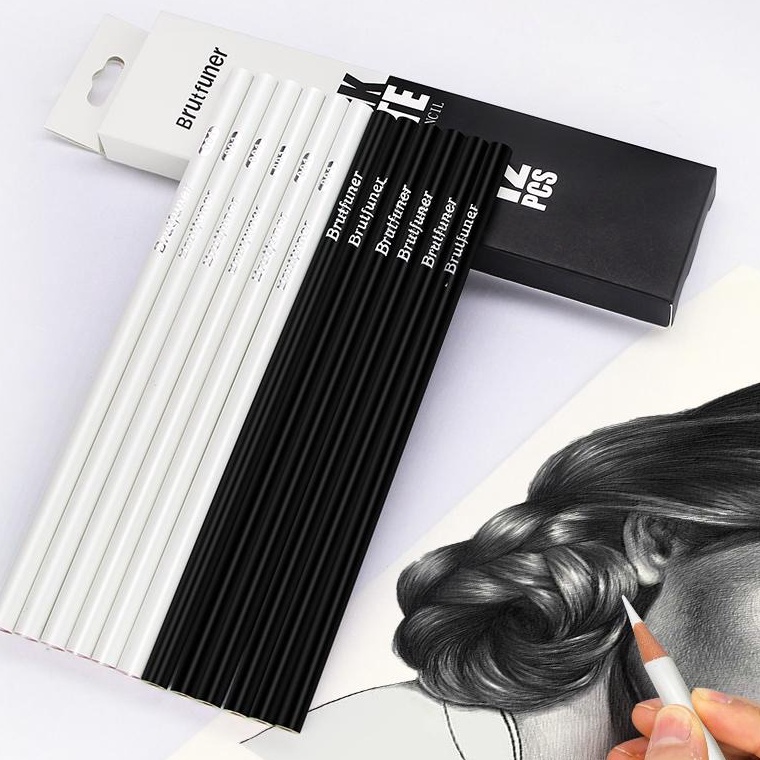 

ART C12U Pensil Black White Brutfuner 12 Pcs 12 Pensil Sketsa HitamPutih