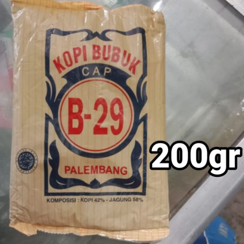 Kopi Lampung Kopi bubuk B-29 berat 200gr yg diproduksi oleh produsen KOPI IBU ANAK (kopi komposisi k