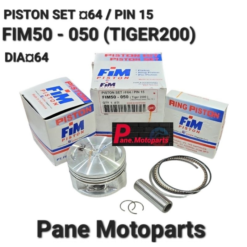 PISTON KIT FIM OS 50 100 150 200 TIGER 2000 BEST QUALITY ORIGINAL PISTON SET