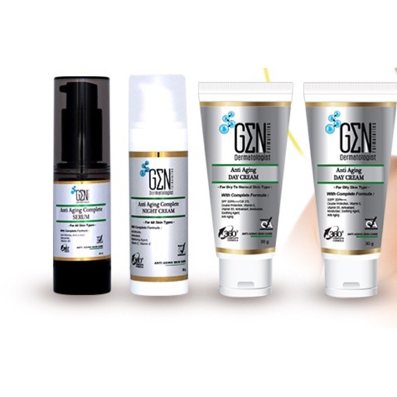 ✨TERMURAH✨Gen Dermatologist Anti aging Complete Serum / Day cream / Night Cream