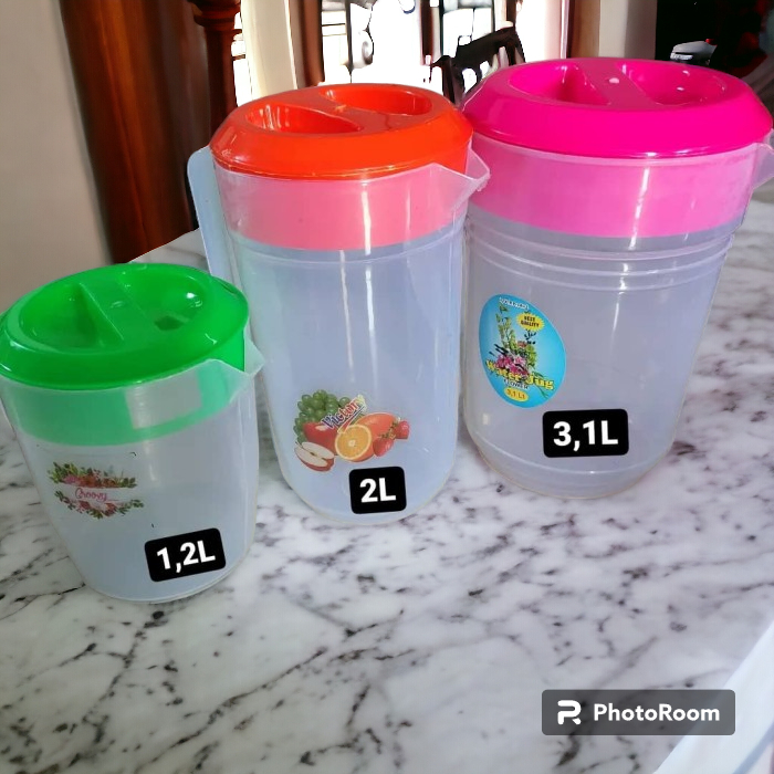 teko plastik/morong/eskan/tempat air plastik/termos plastik murah