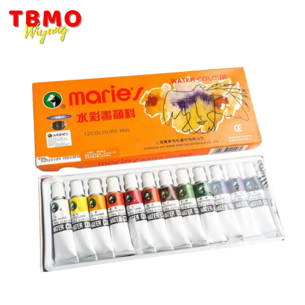 

TBMO Maries Water Colour / Cat Air 12 Warna X 9ml 1306B