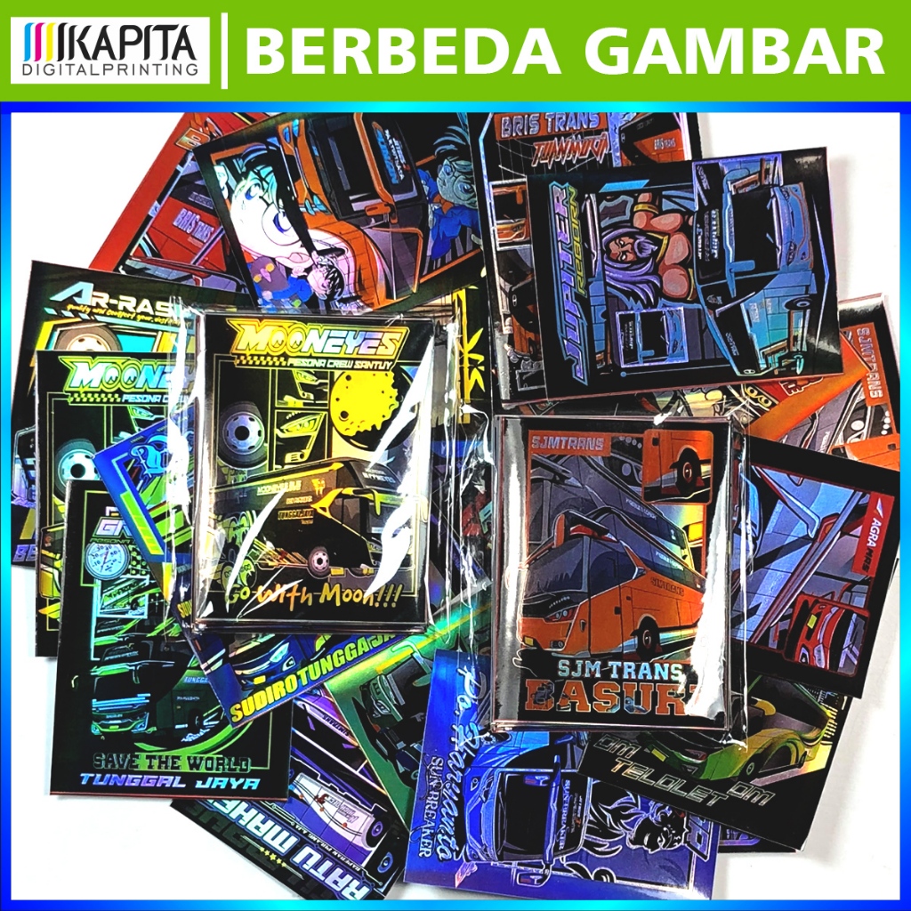 

(isi 20 lembar) Stiker Bus Hologram Bunglon Murah Tahan Air stiker bis telolet stiker bis setiker bus stiker bus tunggal jaya