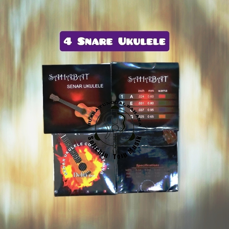 Senar Ukulele 1 Set 4 Buah Ori | Solichin Toip