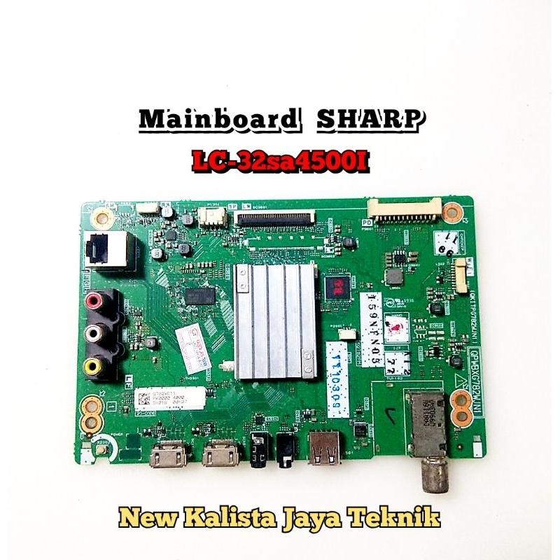 MAINBOARD TV SHARP 32SA4500I 32SA4500X ORIGINAL QPWBXG782WJN1 MB SHARP 32SA4500 MB 32SA4500i 32SA450