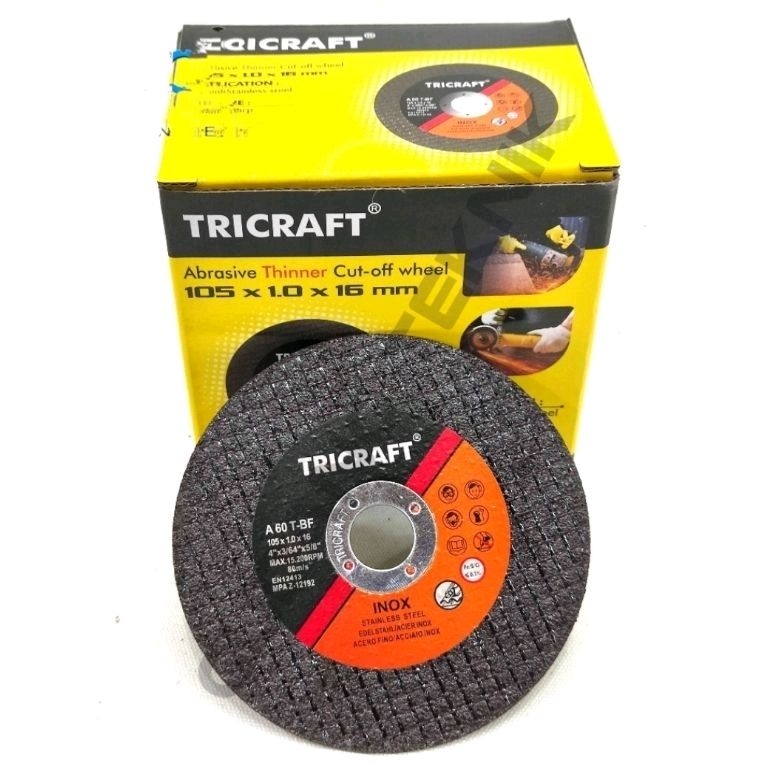 (TRICRAFT) Batu Gerinda Potong 4" TRICRAFT / Mata Gerinda Gurinda Grinda  POTONG 4 Inch TRICRAFT