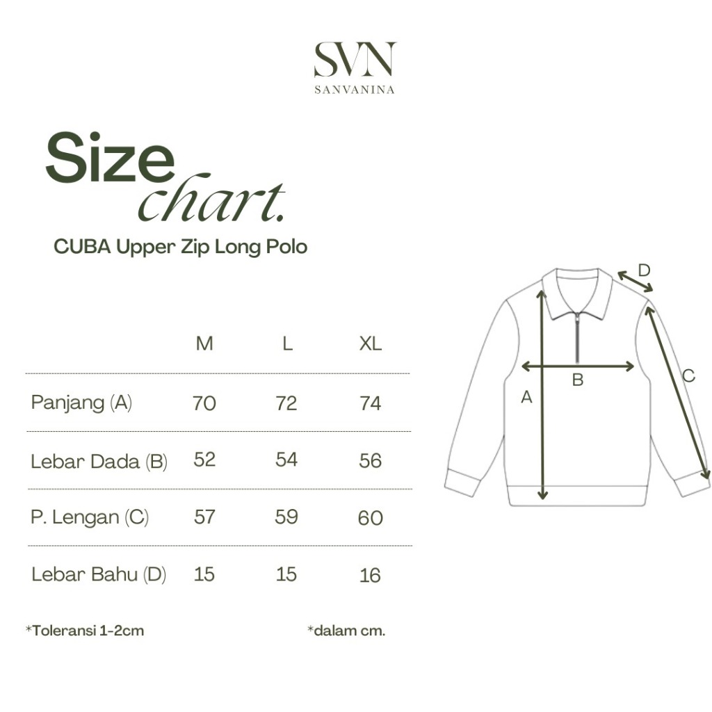 Hot Sanvanina Cuba Upper Zip Long Polo Shirt Polo Zipper Pria Kaos Lengan Panjang Pria Polo Modern