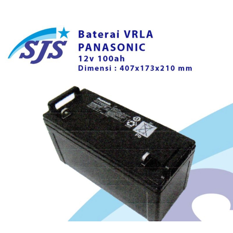 Aki Vrla Panasonic Battery LCP12-100