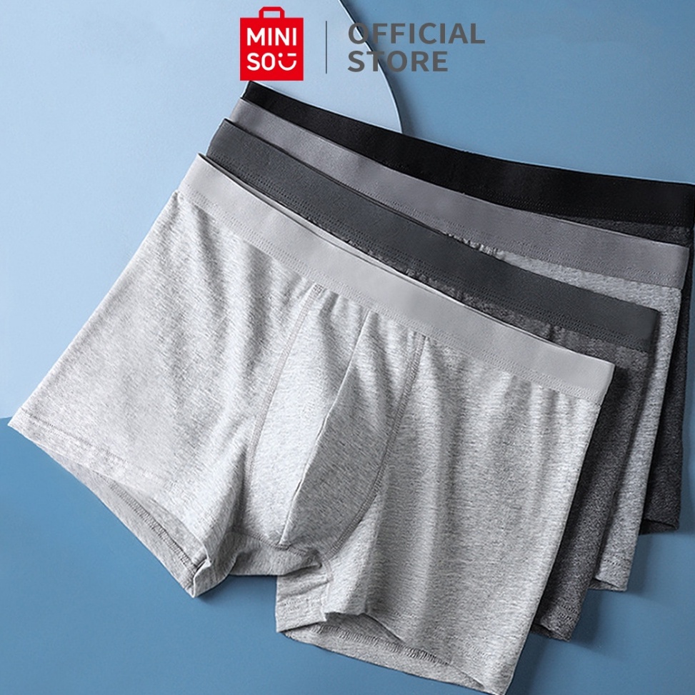 TERBARU MINISO Celana Dalam Boxer Pria ISI 3 PCS Underwear Buah Pakaian Dalam Pria Mens Boxers Seri 