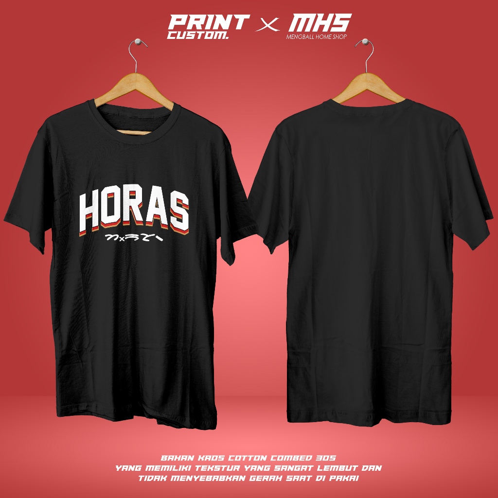 Kaos Horas Aksara Batak kaos horas medan - MENGBALLHOME