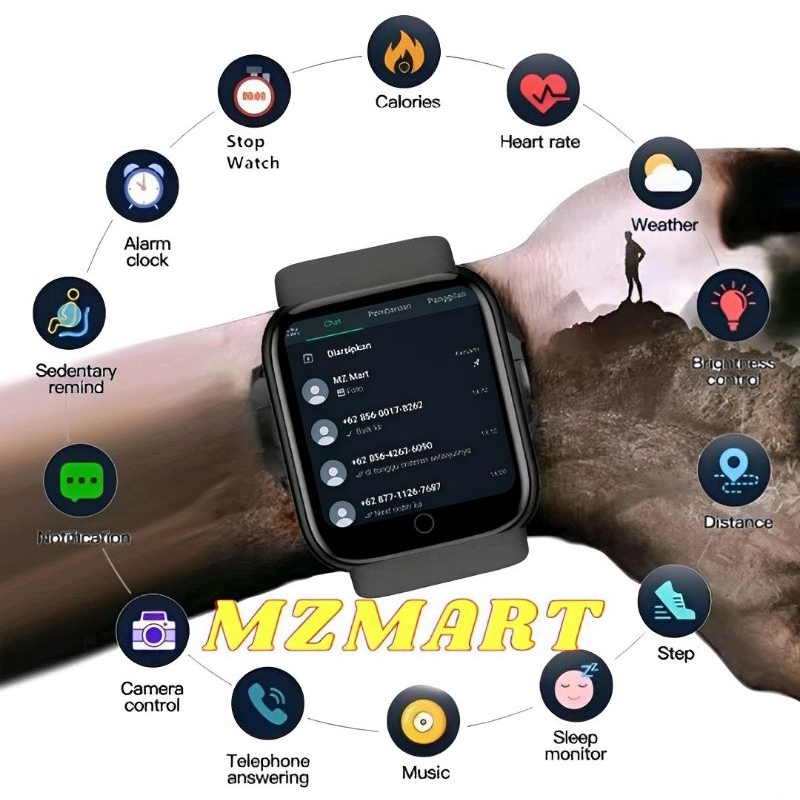 Jam Tangan Hp Pintar Android Digital Smartwatch Imo Anak Pria Wanita Dewasa Sport Bluetooth Notif Wh