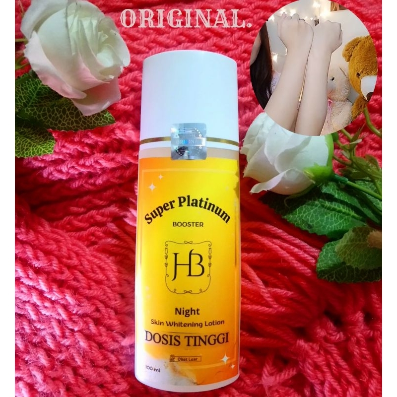 HB SUPER PLATINUM BOOSTER. HB MALAM PEMUTIH BADAN DOSIS TINGGI ORIGINAL
