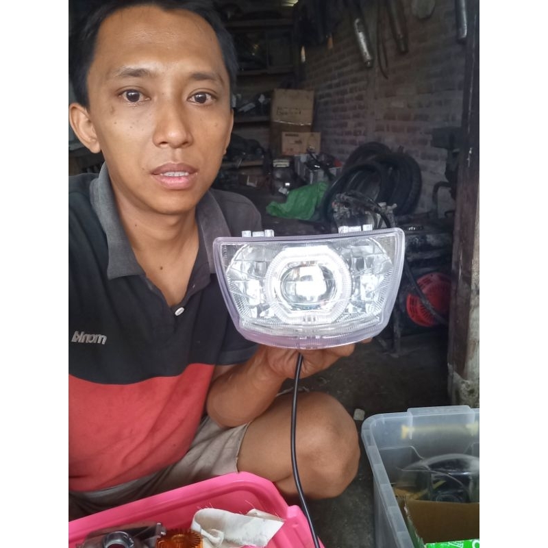 LAMPU DEPAN BILED FIZ R,REFLEKTOR LAMPU FIZ R VEGA BILLED