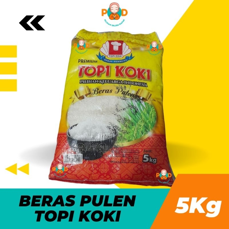 

BERAS TOPI KOKI 5KG PULEN PREMIUM - SEMBAKO