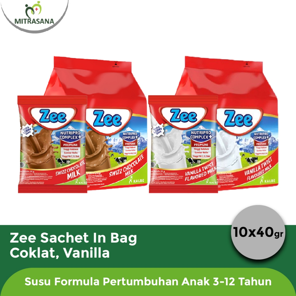 

Zee Sachet In Bag 10 x 38gr Coklat Vanilla ~ Susu Formula Pertumbuhan Anak 3-12 Tahun