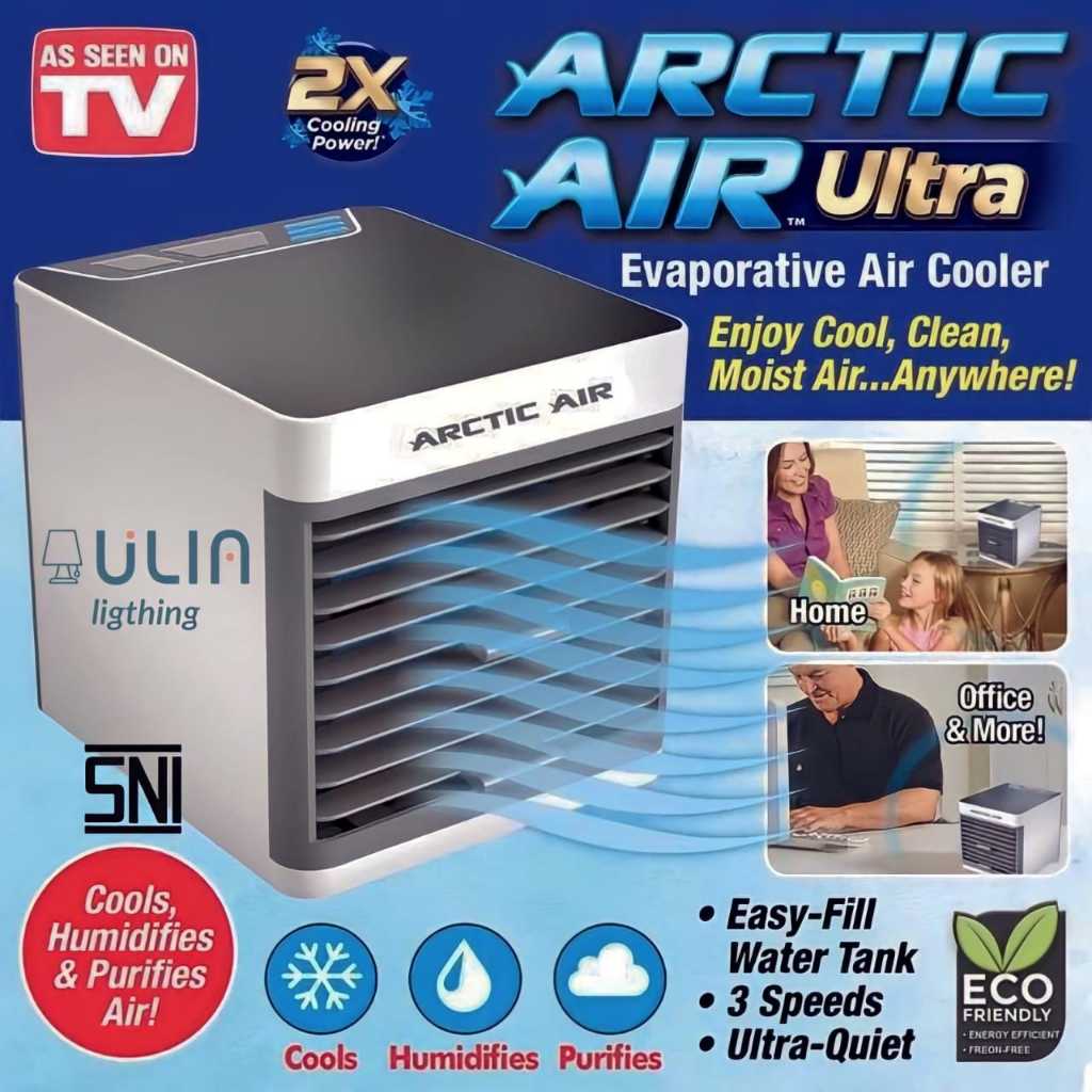 AC Portable USB 5V Pendingin Ruangan ORIGINAL import Arctic Air Ultra 2X Cooling Power Air Cooler AC