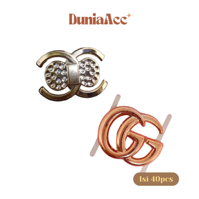 AKSESORIS PLASTIK SANDAL TAS GUCCI & CHANNEL