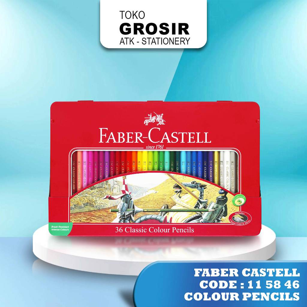 

Faber Castell - Classic Colour Pencil 36L Tin Case