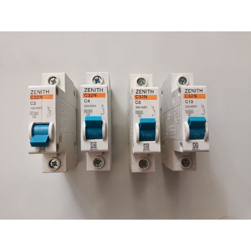 MCB Listrik Sekring ZENITH 1 Phase 2A - 4A - 6A - 10A