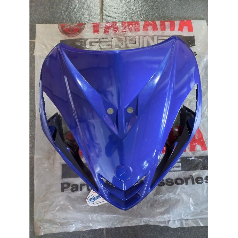 Panel tameng dada depan jupiter MX old lama biru tua DPBMC | 1S7-F3391-00-P0
