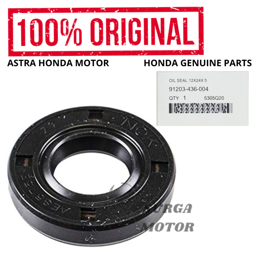 Oil Seal Water Pump 12x24x5 BeAT eSP Scoopy K93 Vario 110 125 150 Original Honda AHM 91203-436-004 O