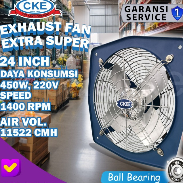 Kipas Exhaust Fan Extra Strong 24" Inch EEN-SUP-D24/1-YL 220V Penyedot Udara Heavy Duty