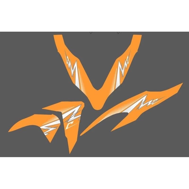 STRIPING TRANSFARAN VARIO LED NEW 125/150 MOTIF PETIR