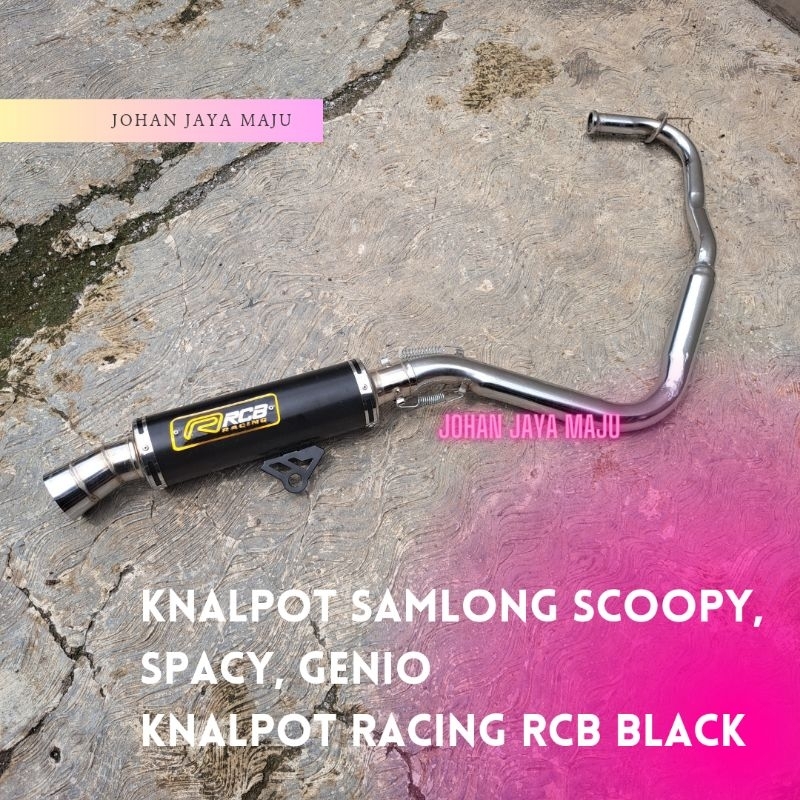Knalpot Samlong Scoopy, Spacy, Genio Knalpot Racing RCB Scoopy, Spacy, Genio