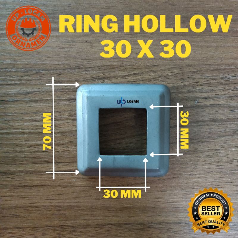 Ring hollow 30x30 mm besi plat tapak hollow minimalis ornamen pagar