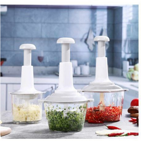 Blender Portable Choper Manual Penggiling Daging Bumbu Dan Sayuran Kapasitar 1,5 Liter