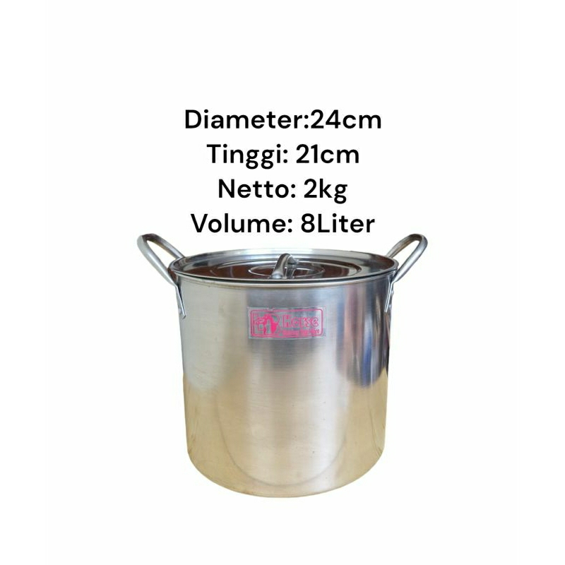 Dandang Horse Stainless Steel 8 Liter