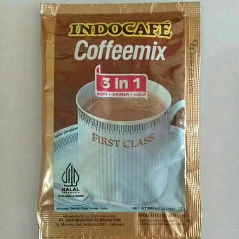 

~MOS~ Kopi Indocafe Coffemix 3 in 1. Indocafe Sachet 20 gram