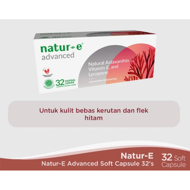 Natur E Advance ( 4 strip tanpa dus 16 kapsul lunak)