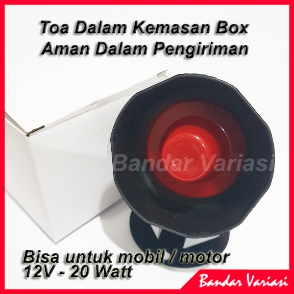 Toa Sirine Alarm Mobil 6 Suara Speaker Klakson Universal