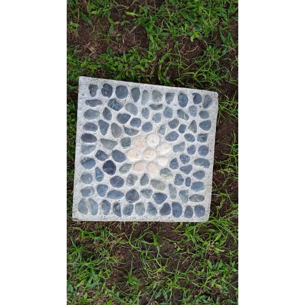 Batu Alam Pijakan Taman 30x30cm Kotak|Batu Steping Taman|Batu Hias