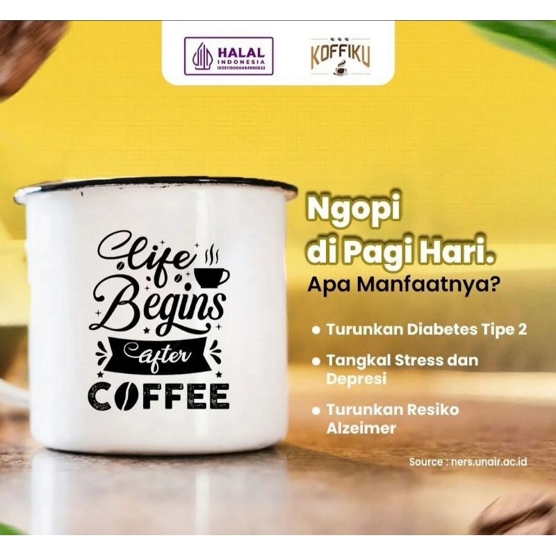 

Forcysn Koffiku Blend Kopi Hitam Original Coffee Tanpa Ampas 200Gram