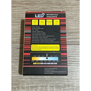 LAMPU UTAMA  LED 2 SISI LAMPU PUTIH CR7 UNIVERSAL