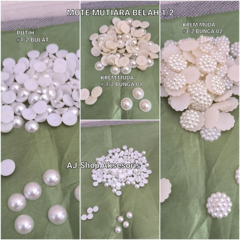 MOTE MANIK, MUTIARA BELAH MATAHARI UKURAN 8MM ,10MM, 12MM, 14MM, 16MM