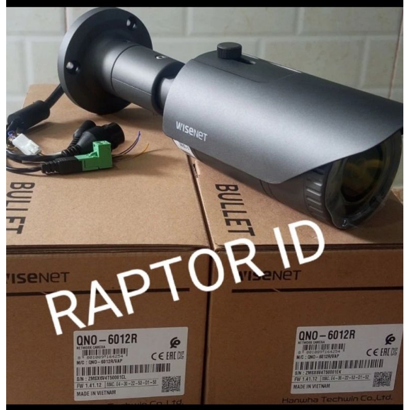 IP Camera 2Mp samsung WISENET QNO-6012R Outdoor Bullet Garansi Resmi
