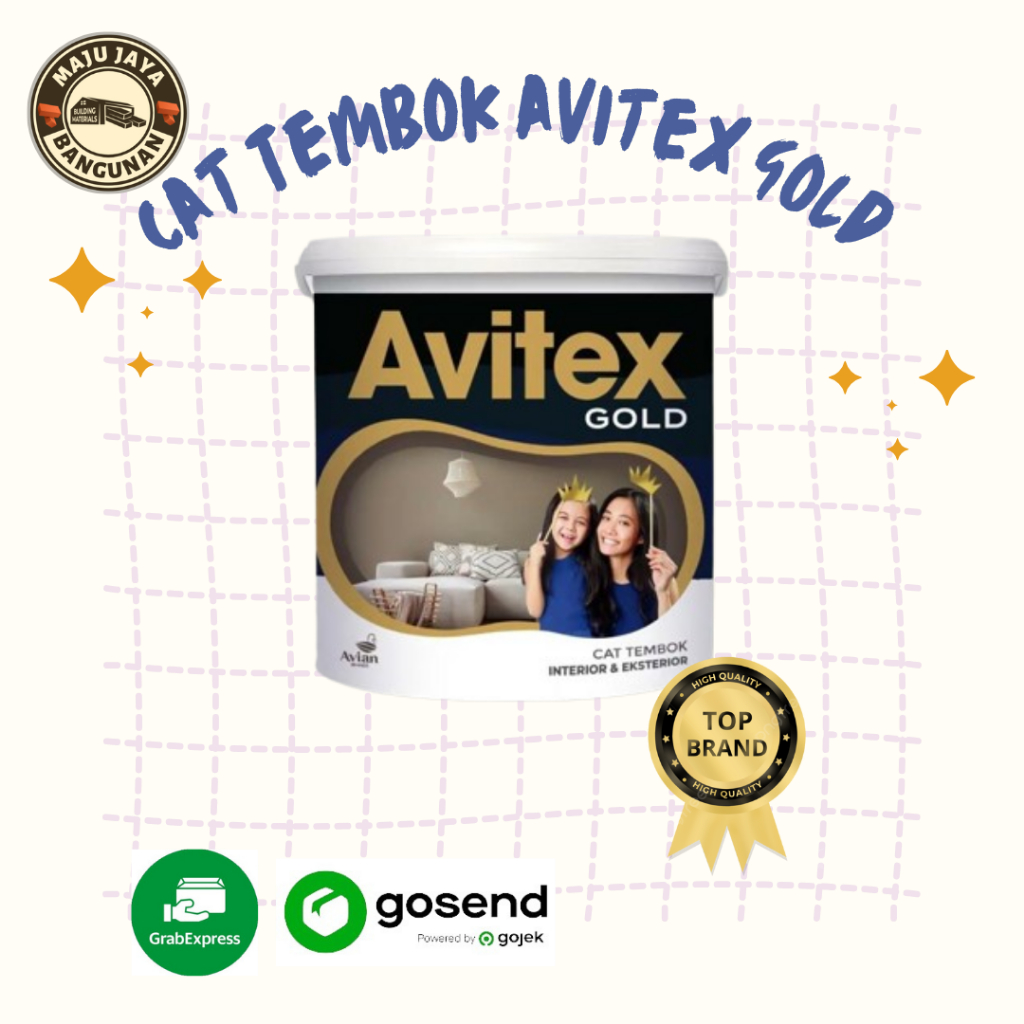 Avitex Gold Cat Tembok Interior/Eksterior Cat Avitex Gold Avian 5kg cat murah berkualitas