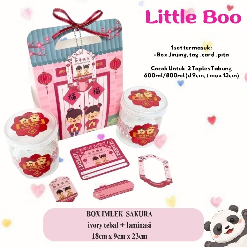 

Box Imlek Sincia Kue Kering / Kotak Bingkisan Hadiah Imlek Kue / box imlek GIft Box Murah / Kotak Hampers Box Imlek