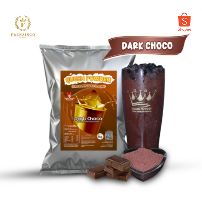 

Bubuk Minuman Rasa Dark Chocolate 1Kg Queen Powder Premium