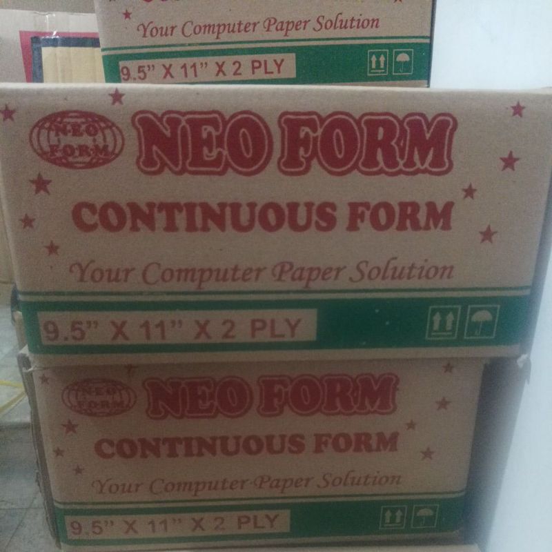 

kertas continuous form 9.5x11x2ply