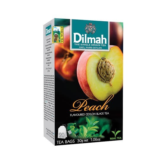 

Dilmah Peach Tea Bag / Teh Dilmah Rasa Peach Kemasan Kantong Celup